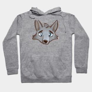 Cute Wolf Drawing Hoodie